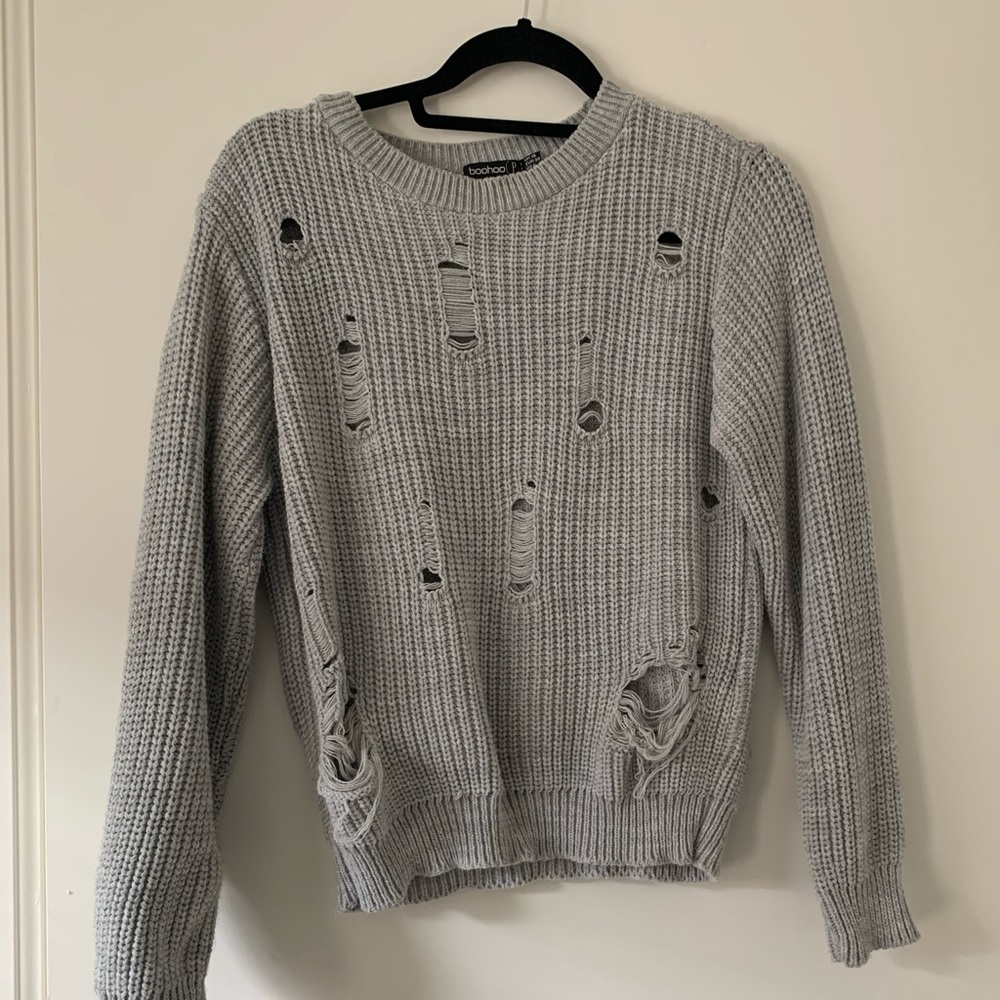Boohoo Distressed sweater - Picture 2 of 3